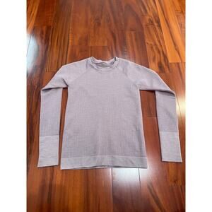 Lululemon Rest Less Pullover in the Bubble Dot Violet Verbena Chrome size 8